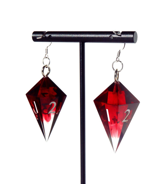 Crystal D4 Earrings - Persephone's Fury