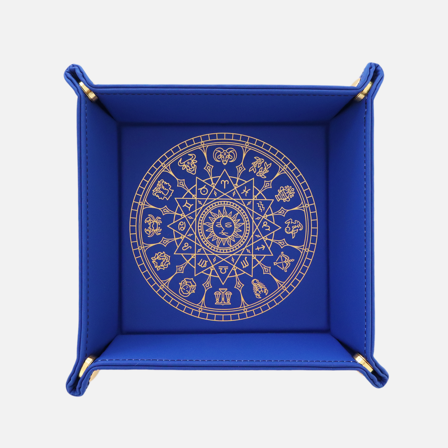Astrology Circle Navy Dice Tray