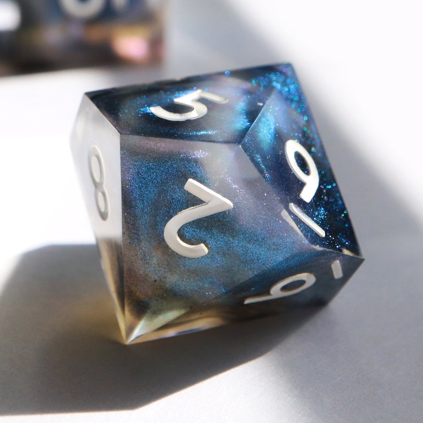 The Premonition - handmade sharp edge 7 piece dice set