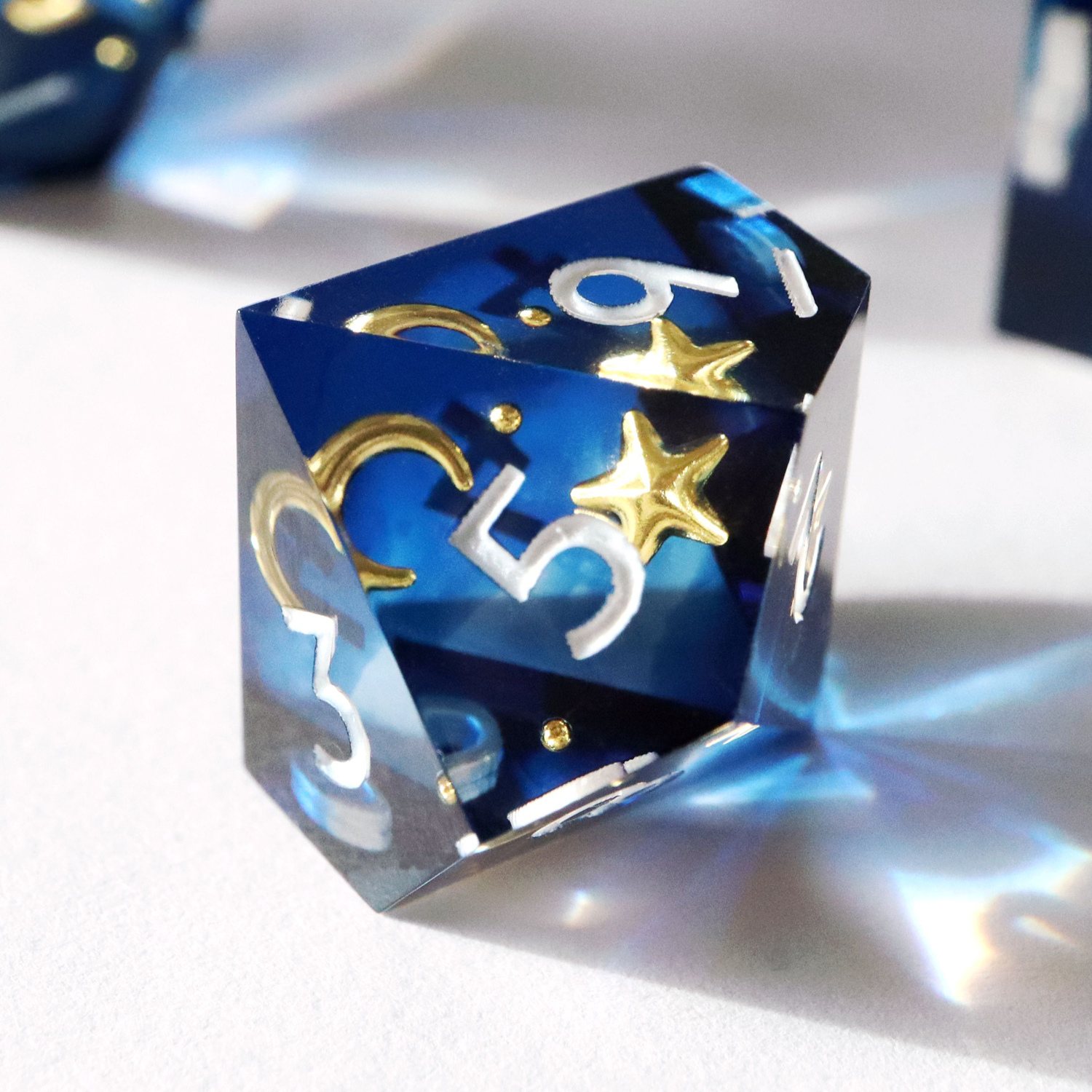 Etoile Royale Astronomy Star Dice - Sharp Edge Resin Dice Set Etoile Royale Astronomy Star Dice - Sharp Edge Resin Dice Set
