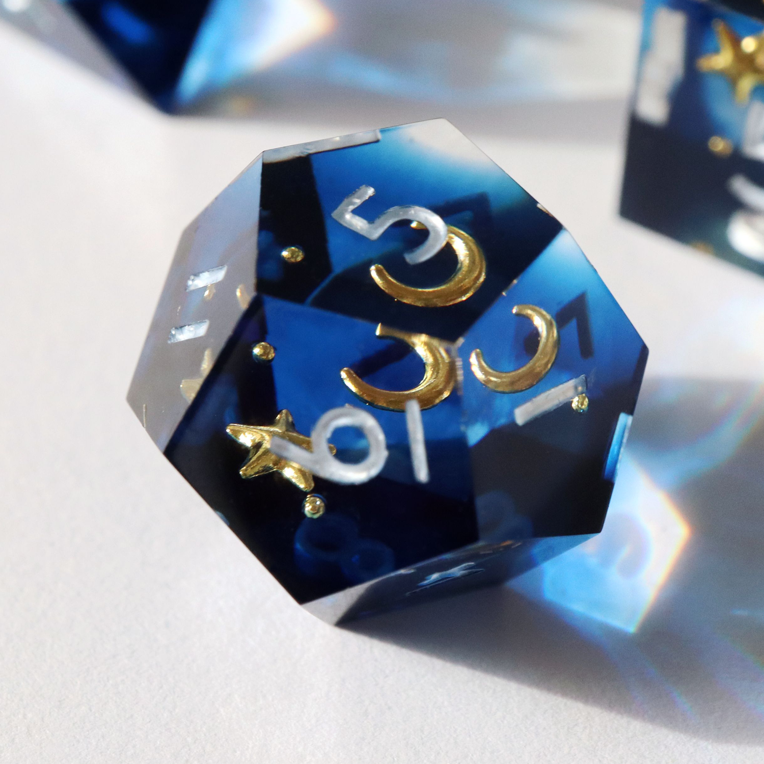 Etoile Royale Astronomy Star Dice - Sharp Edge Resin Dice Set Etoile Royale Astronomy Star Dice - Sharp Edge Resin Dice Set