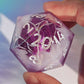 Amethyst Geode Liquid Core Chonk D20