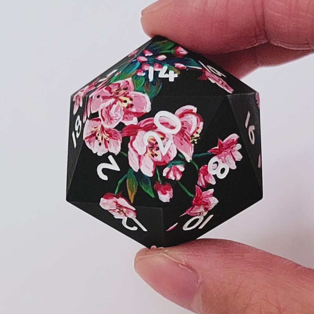 Baroque Blossom Chonk 40mm Oversized D20 – Everything Dice