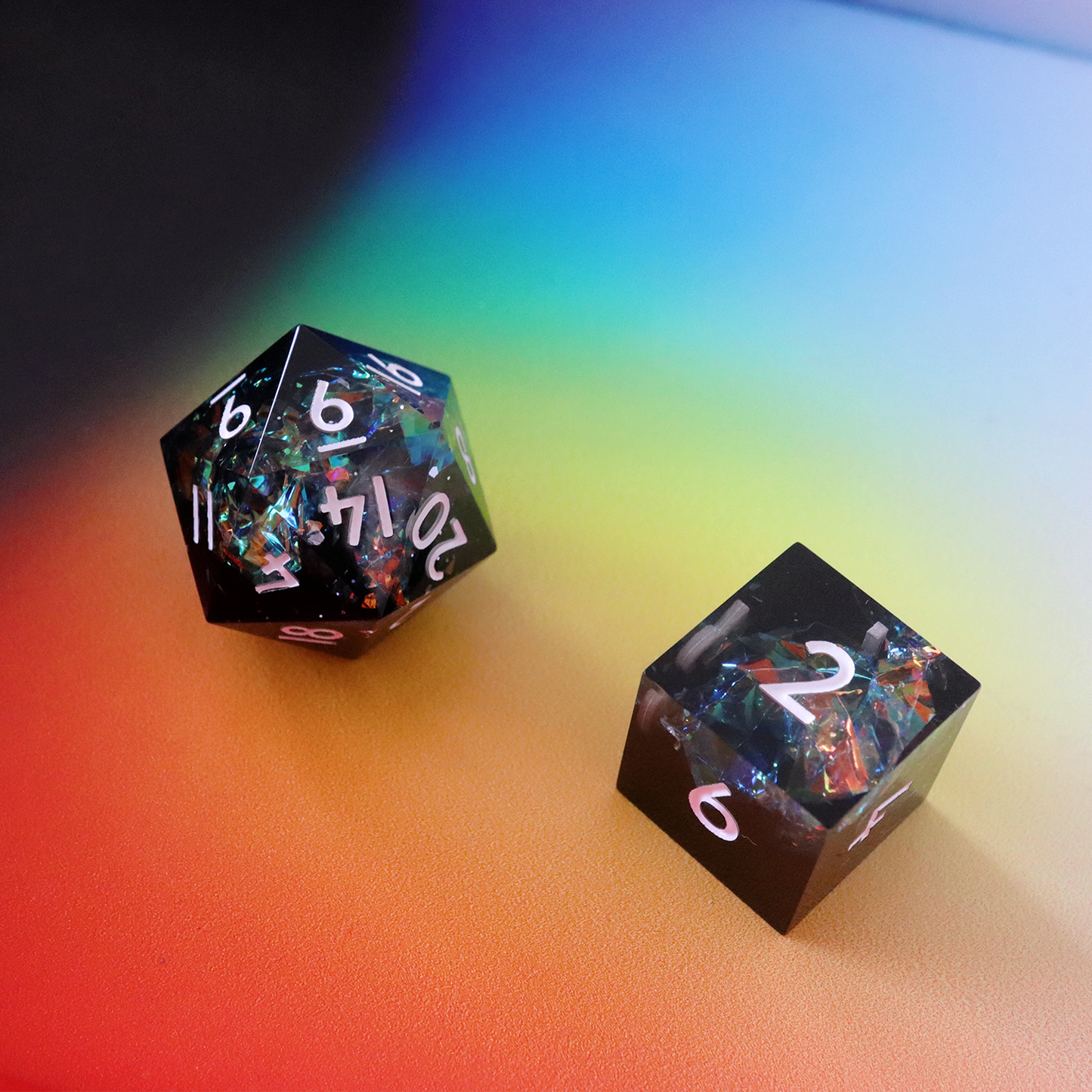 CMYK Rainbow Dice Tray