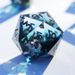 Coldhearted - handmade sharp edge 7 piece dice set
