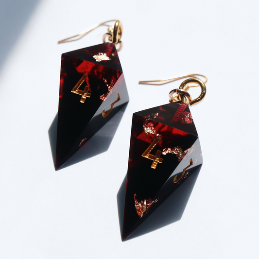 Crystal D4 Earring - The Gods Are Athirst